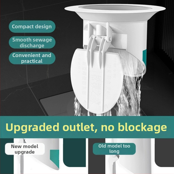 Deodoruojantis kanalizacijos kamštis klozetui – plastikas, priekinė vandens siena, be gaudyklių, dezodorantas, OEM logotipas
