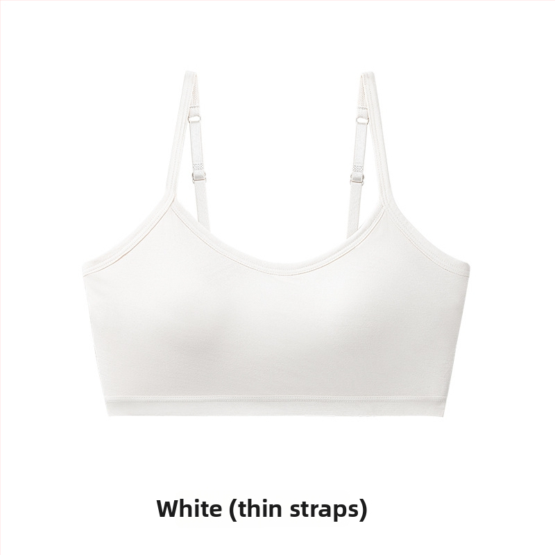 Juhtmevaba treeningrinnahoidja teismelistele, täiskupp, ultraõhukesed vormitud kupid, viskoosest materjal, fikseeritud õlapaelad, hingav ja mugav