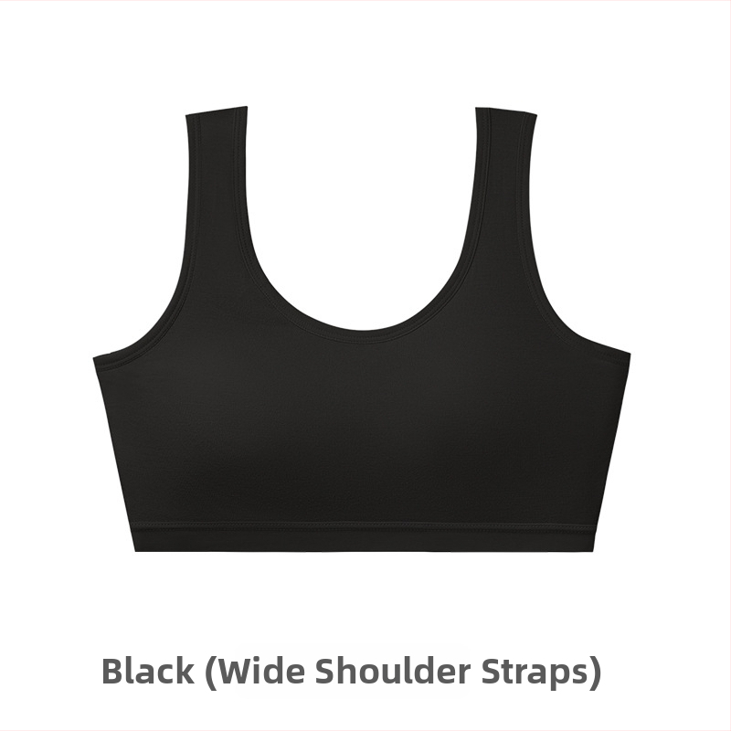 Juhtmevaba treeningrinnahoidja teismelistele, täiskupp, ultraõhukesed vormitud kupid, viskoosest materjal, fikseeritud õlapaelad, hingav ja mugav