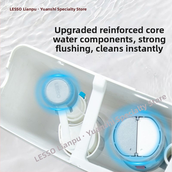 Lesso klozeto plovimo bakelis – universalus sieninis montavimas, 4–7 L, rankinis valdymas, PP medžiaga