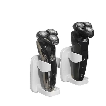 Raft de depozitare pentru aparat de ras, ABS, montaj pe perete, 1 etaj, design modern minimalist baie