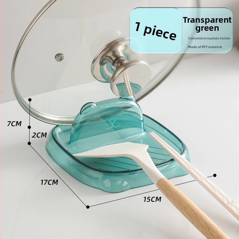 Plastikinis virtuvės laikiklis — daugiafunkcinis organizatorius dangteliams ir pjaustymo lentelėms (modernus minimalistinis stilius)