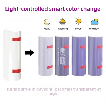 Automobilių ir motociklų žibintų apsauginė plėvelė, TPU plėvelė keičianti spalvą pagal šviesą