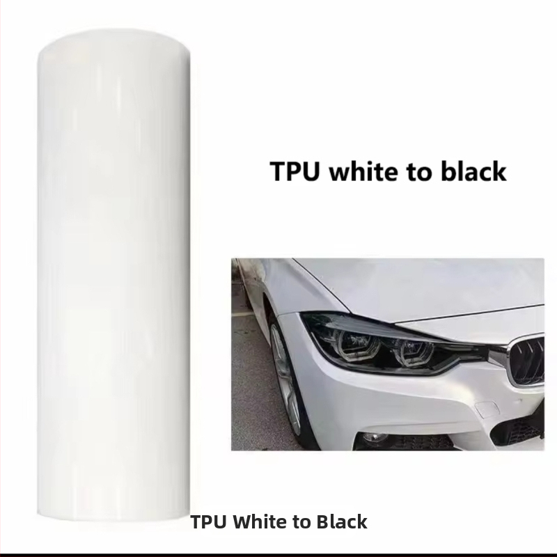 Automobilių ir motociklų žibintų apsauginė plėvelė, TPU plėvelė keičianti spalvą pagal šviesą