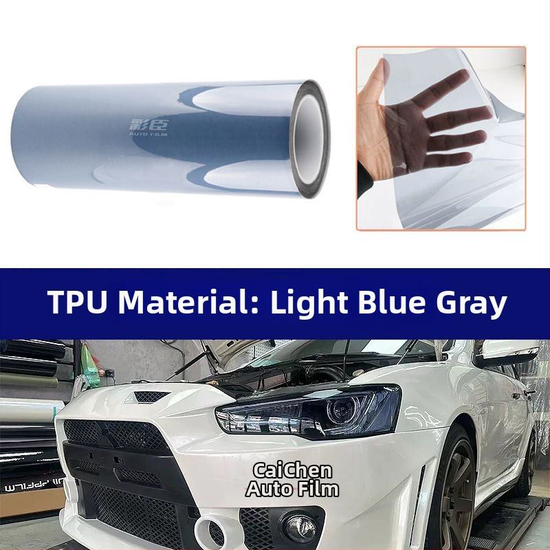 Automobilių ir motociklų žibintų apsauginė plėvelė, TPU plėvelė keičianti spalvą pagal šviesą