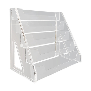 CD ekspozicijos stovas su pakopomis lentynomis, medžiaga PET+PS, šiuolaikinis minimalistinis stilius, prekės ženklas Evesigar/isi home, modelis 2300026402766717697, daugiafunkcinis