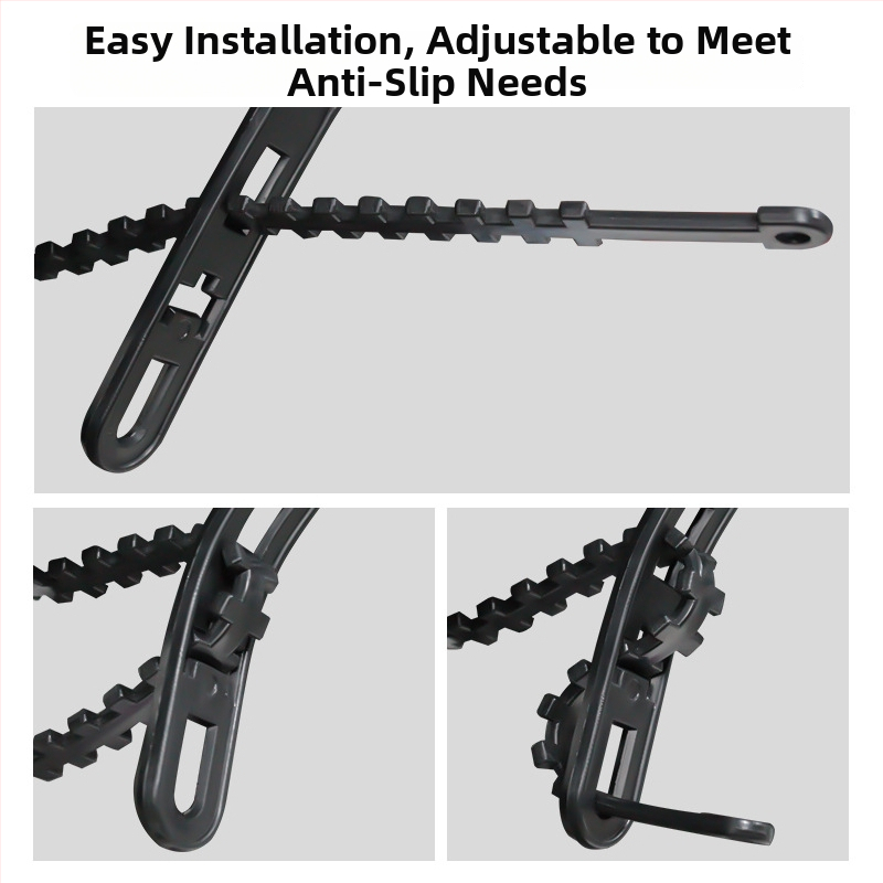 Universāla pretslīdēšanas lenta automašīnas riepām, modelis BS-5566, svars 80 g, saderīga ar riepām 165–255, zīmols Hundred trees, pielāgošana pieejama