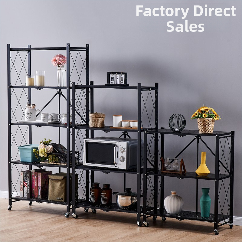 Süsinikterasest hoiustamisriiul, 5 korrust, põrandal seisev, kokkupandav, kaasaskantav, moods minimalistlik disain