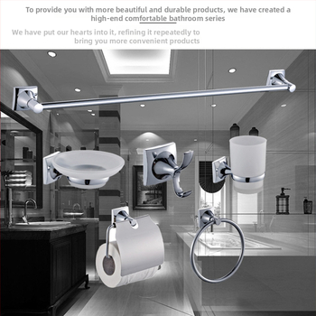 Vonios rankšluosčių laikiklis - chromuota paviršiaus danga, cinko lydinys + nerūdijantis plienas, šiuolaikiškas paprastas stilius, šešių dalių rinkinys ir daugiau