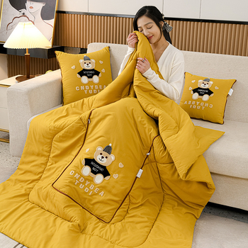 Vankúšová prikrývka na štyri ročné obdobia, výplň zo hedvábno-bavlneného vlákna, viacúčelová, sviež štýl