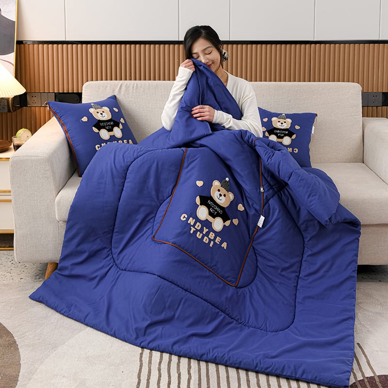 Vankúšová prikrývka na štyri ročné obdobia, výplň zo hedvábno-bavlneného vlákna, viacúčelová, sviež štýl