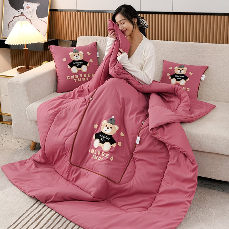 Vankúšová prikrývka na štyri ročné obdobia, výplň zo hedvábno-bavlneného vlákna, viacúčelová, sviež štýl