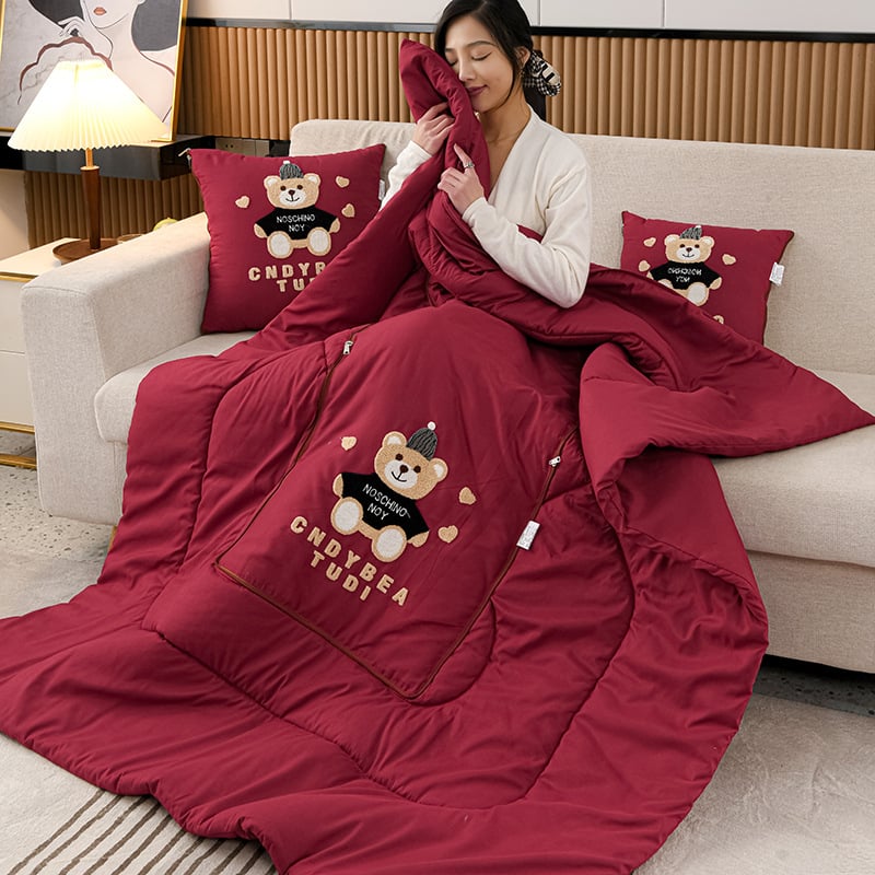 Vankúšová prikrývka na štyri ročné obdobia, výplň zo hedvábno-bavlneného vlákna, viacúčelová, sviež štýl