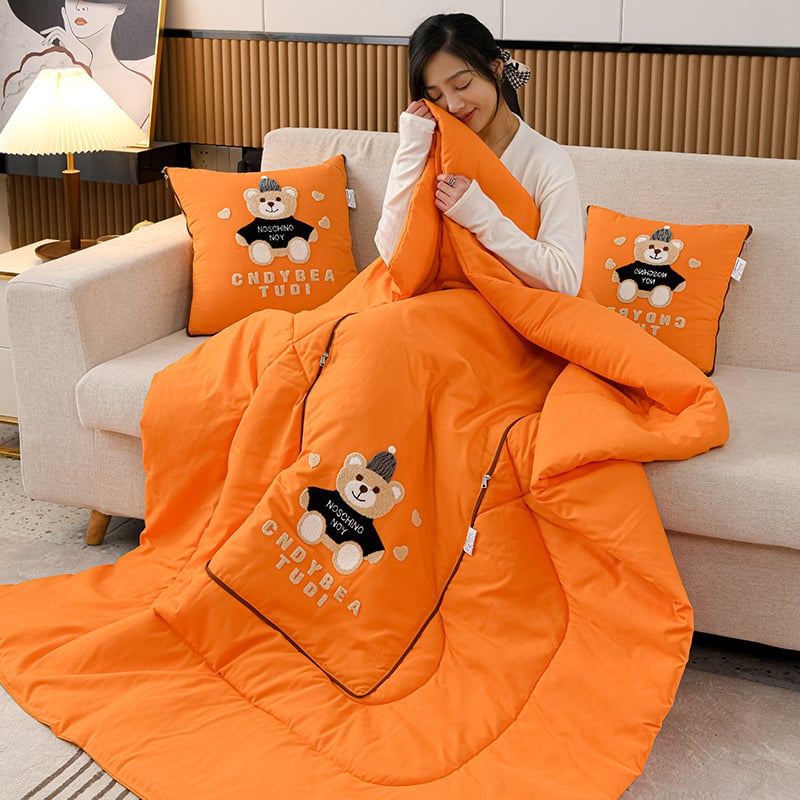 Vankúšová prikrývka na štyri ročné obdobia, výplň zo hedvábno-bavlneného vlákna, viacúčelová, sviež štýl