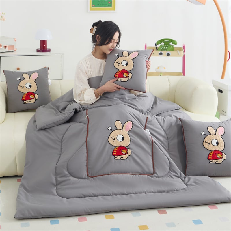 Vankúšová prikrývka na štyri ročné obdobia, výplň zo hedvábno-bavlneného vlákna, viacúčelová, sviež štýl