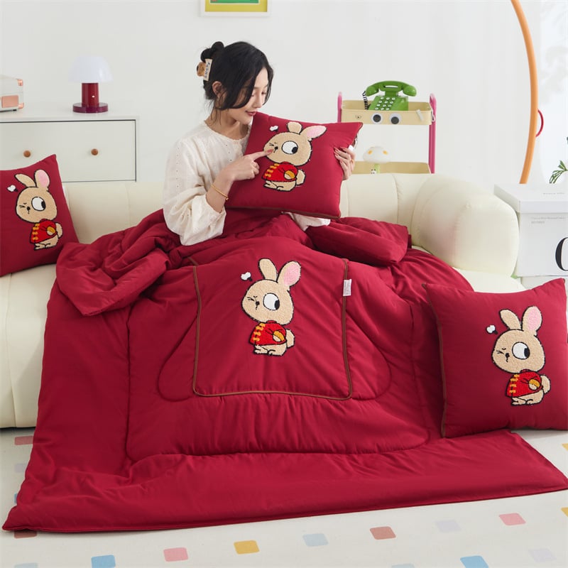 Vankúšová prikrývka na štyri ročné obdobia, výplň zo hedvábno-bavlneného vlákna, viacúčelová, sviež štýl