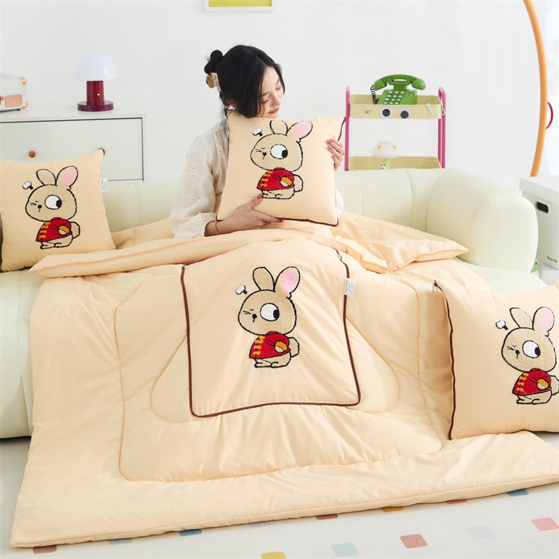 Vankúšová prikrývka na štyri ročné obdobia, výplň zo hedvábno-bavlneného vlákna, viacúčelová, sviež štýl