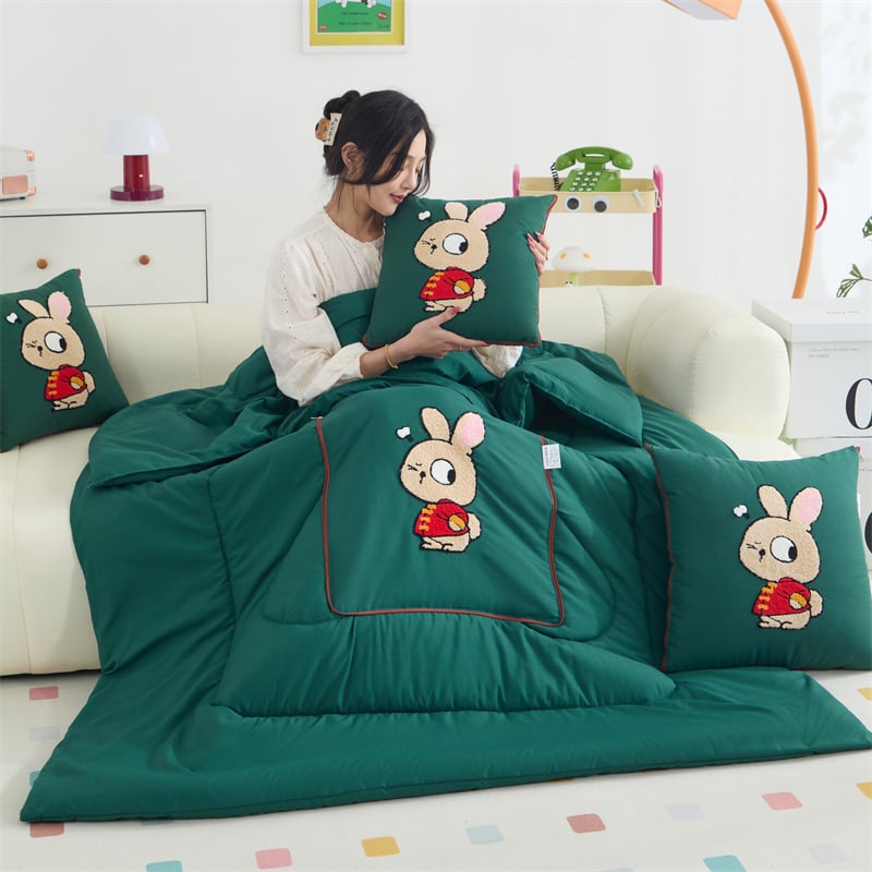 Vankúšová prikrývka na štyri ročné obdobia, výplň zo hedvábno-bavlneného vlákna, viacúčelová, sviež štýl