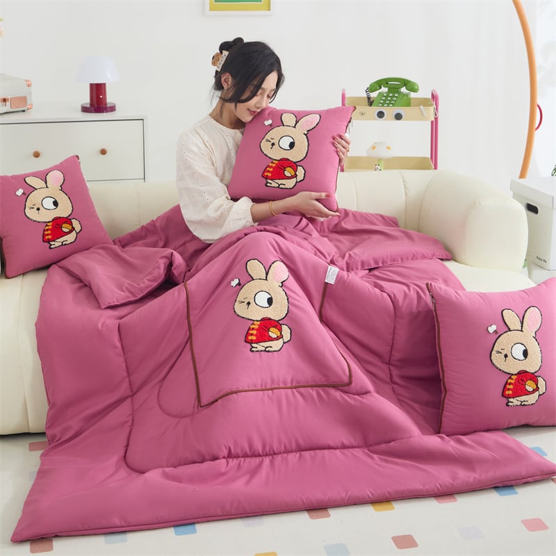 Vankúšová prikrývka na štyri ročné obdobia, výplň zo hedvábno-bavlneného vlákna, viacúčelová, sviež štýl