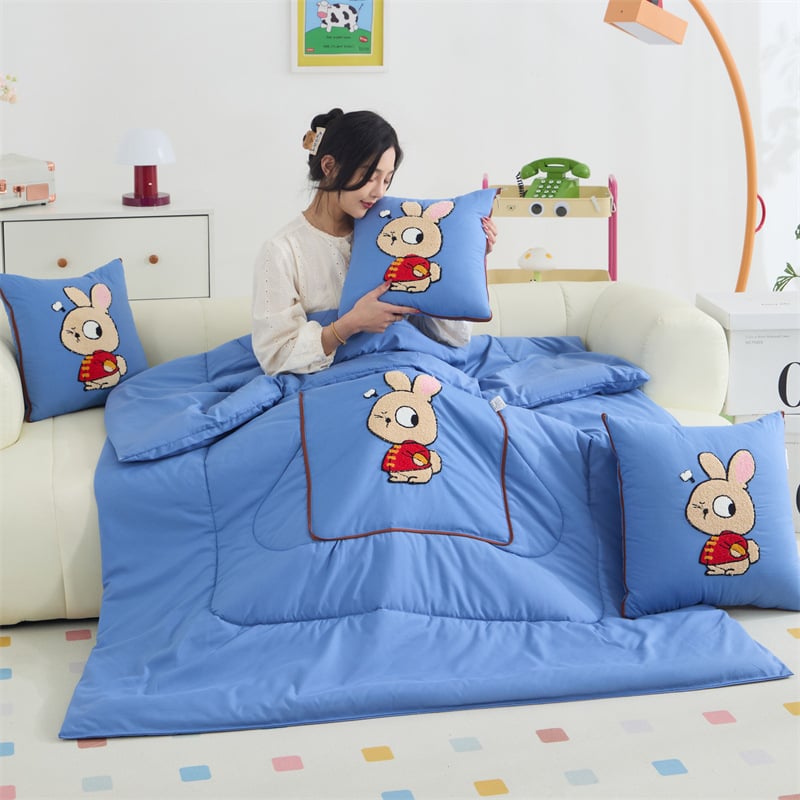 Vankúšová prikrývka na štyri ročné obdobia, výplň zo hedvábno-bavlneného vlákna, viacúčelová, sviež štýl