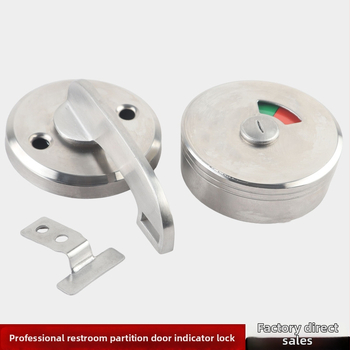 Plokščios durų spynos viešajai tualetai, nerūdijančio plieno 304, Suoweigu prekės ženklas, su indikatoriniu užraktu