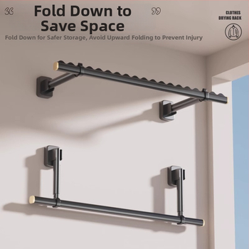 Laijie vešiak na bielizeň z hliníkovej zliatiny pre balkón – bočné uchytenie, pevná verzia, uvedená na trh 2024