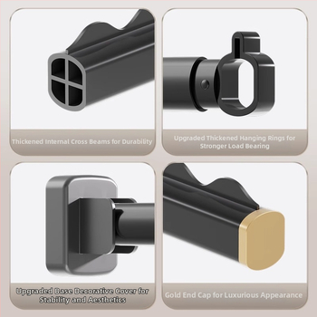 Laijie vešiak na bielizeň z hliníkovej zliatiny pre balkón – bočné uchytenie, pevná verzia, uvedená na trh 2024