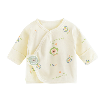 Naujagimių medvilnės pižimos viršus su Velcro užsegimu, 100% medvilnė, Pavasaris 2023