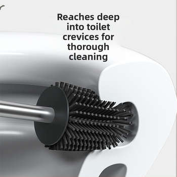 Nástenný držiak na kefu na WC – plastová konštrukcia, elektroplátovaná povrchová úprava, nosnosť 5 kg, model electroplating