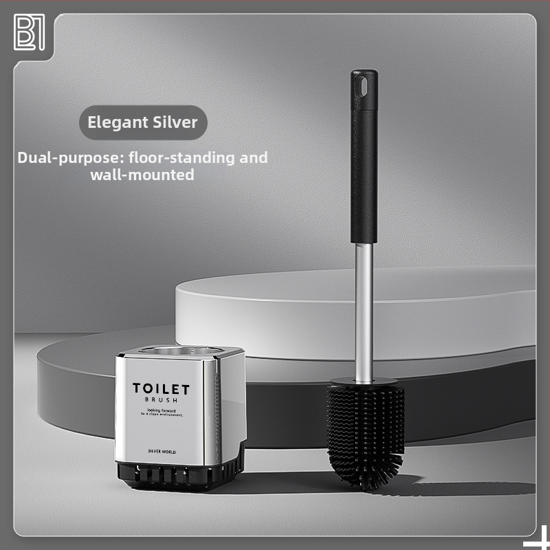 Nástenný držiak na kefu na WC – plastová konštrukcia, elektroplátovaná povrchová úprava, nosnosť 5 kg, model electroplating