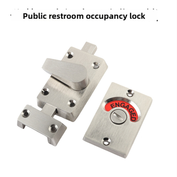 Nerūdijiančio plieno vonios kambario indikatorinis užraktas viešųjų tualetų pertvaroms – šlifuotas paviršius, Suoweigu prekės ženklas