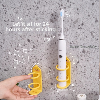 Sieninis laikiklis elektrinėms dantų šepetėlėms – be gręžimo, plastmasinis laikiklis, saugojimas, prekė Qiwang