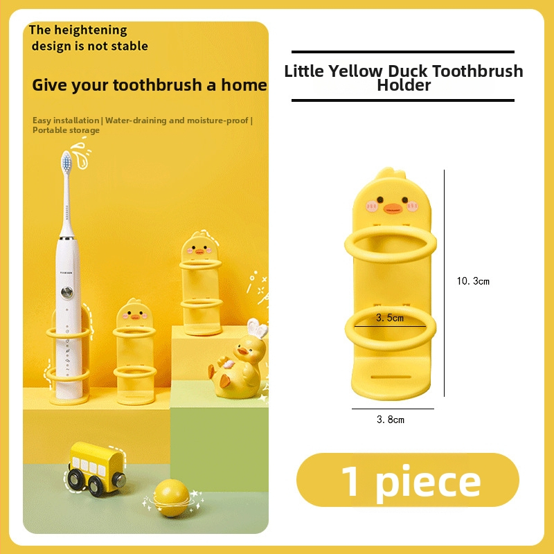 Sieninis laikiklis elektrinėms dantų šepetėlėms – be gręžimo, plastmasinis laikiklis, saugojimas, prekė Qiwang
