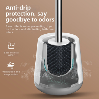 Toaletinės šepetėlių komplektas su ilga rankena, plastikas, Wanben, Zhejiang Yongkang (2020 m. balandis)