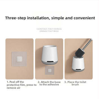 Toaletinės šepetėlių komplektas su ilga rankena, plastikas, Wanben, Zhejiang Yongkang (2020 m. balandis)