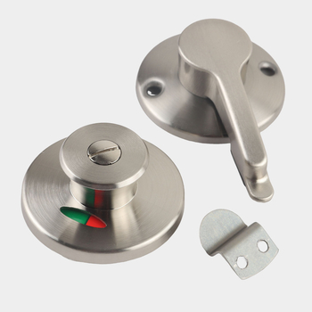 Încuietoare pentru ușa compartimentului de toaletă, din oțel inoxidabil, finisaj periat, Suoweigu