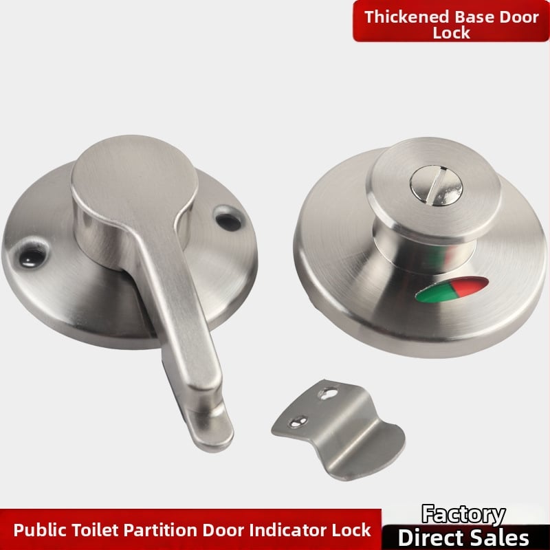 Tualeto pertvaros durų spyna, nerūdijantis plienas, šlifuota paviršiaus apdaila, Suoweigu