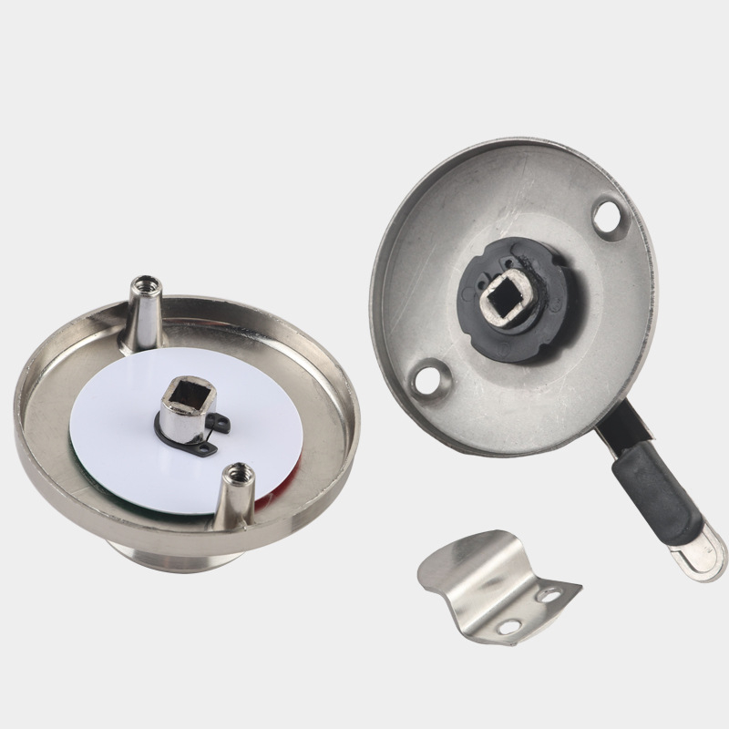 Încuietoare pentru ușa compartimentului de toaletă, din oțel inoxidabil, finisaj periat, Suoweigu