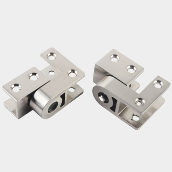 Șarnieră pentru separatoare de toalete publice din aliaj de aluminiu, sus și jos, finisaj periat, balama de ridicare, brand Suoweigu