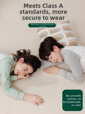 Laste termilise aluskomplekti (ülemine ja alumine) 100% puuvillast, õhuke materjal, pehme viimistlus, sobib sügis- ja talveks, 8-aastastele ja vanematele