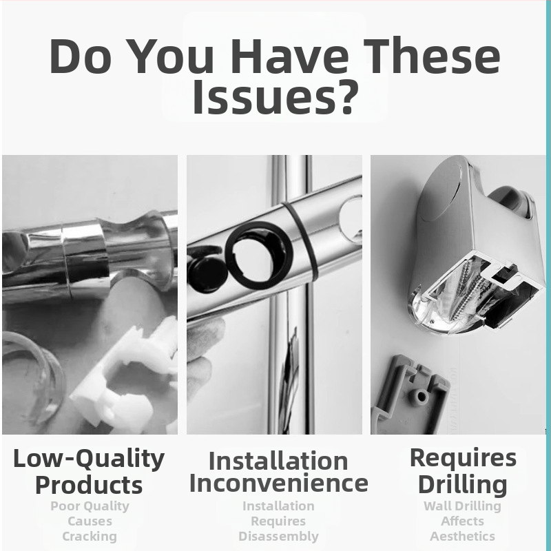 Dušikabiini jaoks reguleeritav L-kujuline varras, plastikust, paigaldus ilma puurimiseta, integreeritud dušikabiinile