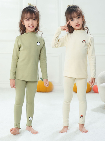 Colanți din bumbac pentru fetițe, stil coreean, talie medie, 95% bumbac, vârste 3–8 ani