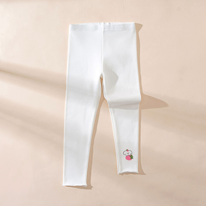 Colanți din bumbac pentru fetițe, stil coreean, talie medie, 95% bumbac, vârste 3–8 ani