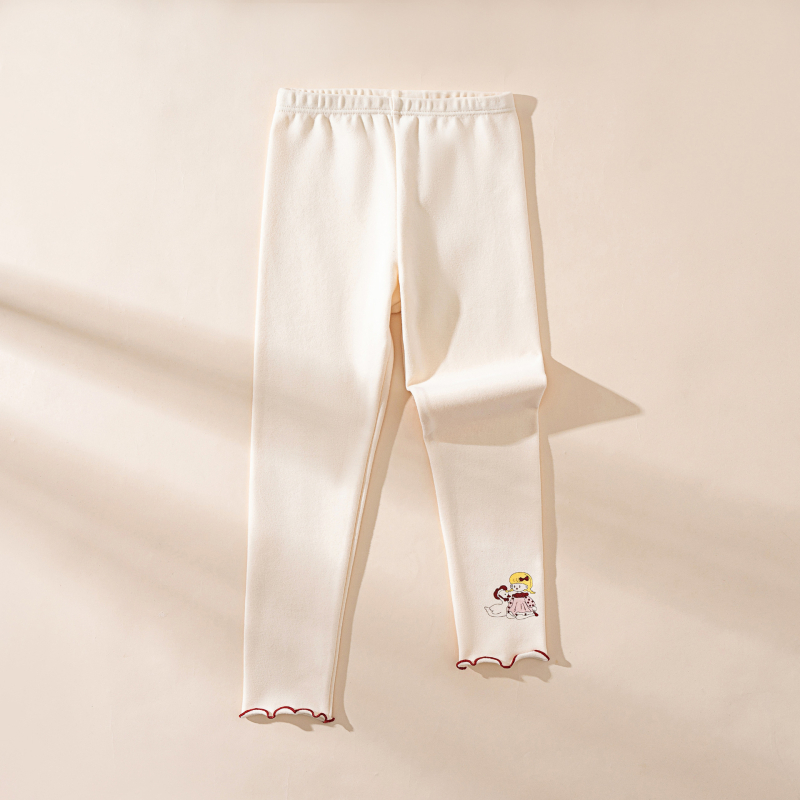 Colanți din bumbac pentru fetițe, stil coreean, talie medie, 95% bumbac, vârste 3–8 ani