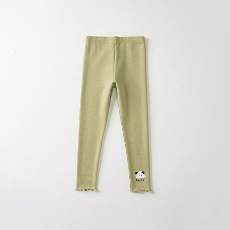 Colanți din bumbac pentru fetițe, stil coreean, talie medie, 95% bumbac, vârste 3–8 ani