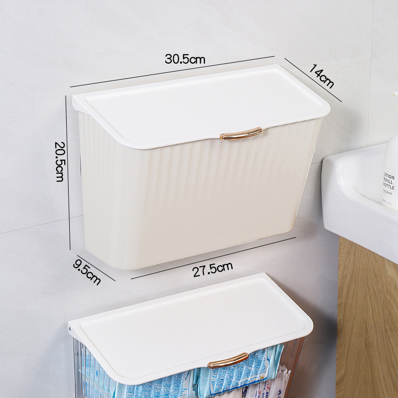 Seinasse paigaldatav plastikkast vannitoale, 18 L, mitmekülgne, kaasaegne stiil