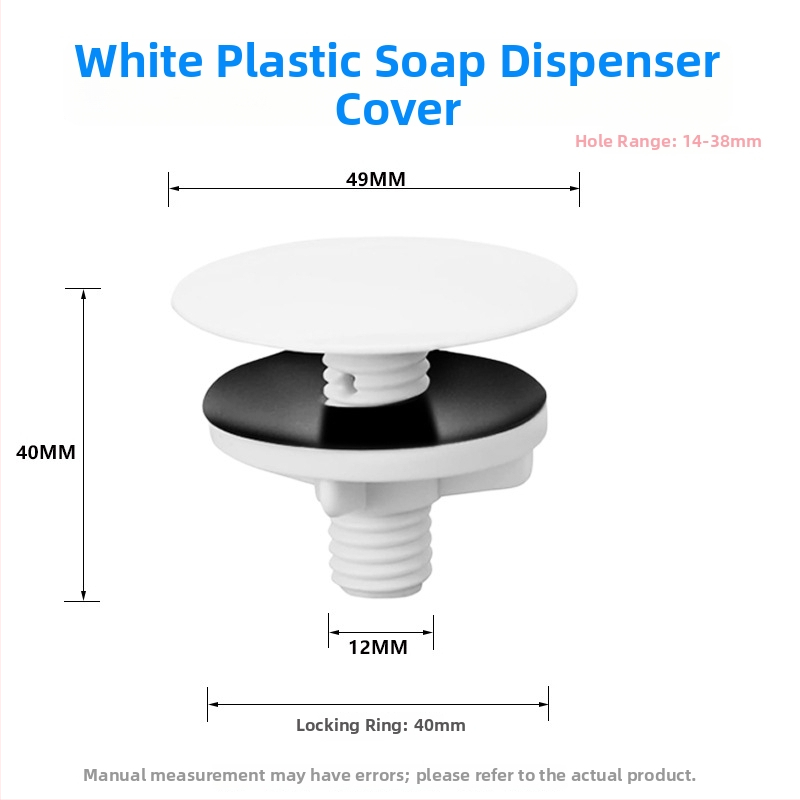 Dekoratívny kryt otvoru pre drez, ABS, model RB-1-54-01, 12 g, 49#, moderný a jednoduchý štýl