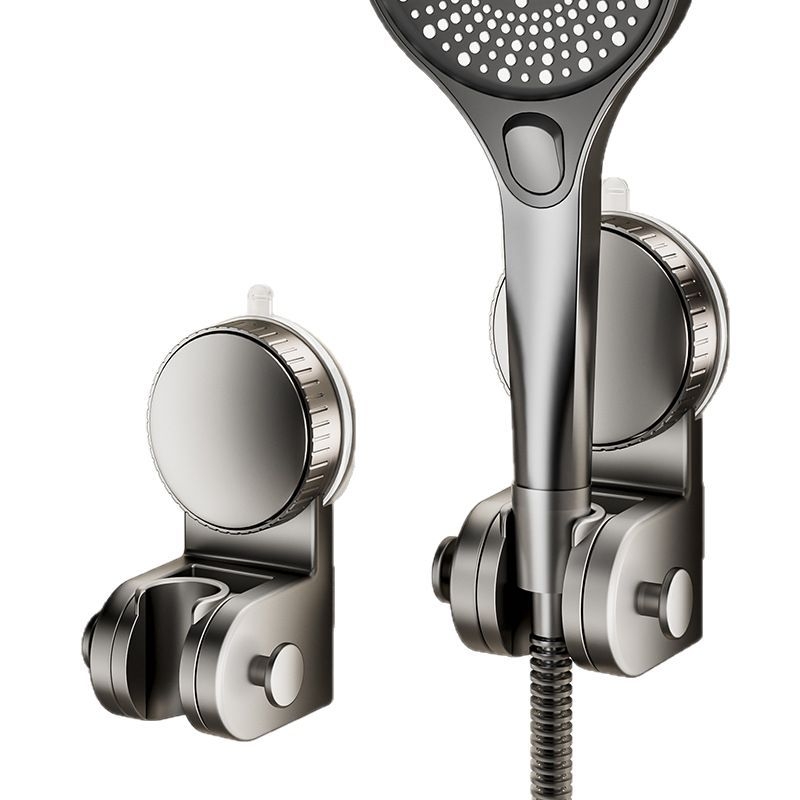 Držiak sprchovej hlavice so sacou podložkou — na stenu, bez vŕtania, ABS materiál, mobilná kúpeľná polica