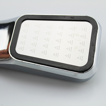 Dušo galva Booster – ABS medžiaga, lietaus funkcija, srieginis montavimas, elektroplatinavimo danga, darbinė temperatūra 5–80 °C