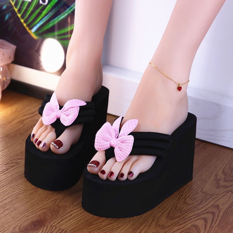 Naiste paksu tallaga sandaalid Korea stiilis ülemine osa puuvillane, EVA talla, kerged ja vastupidavad, talla paksus 0–3 cm, kevad 2024